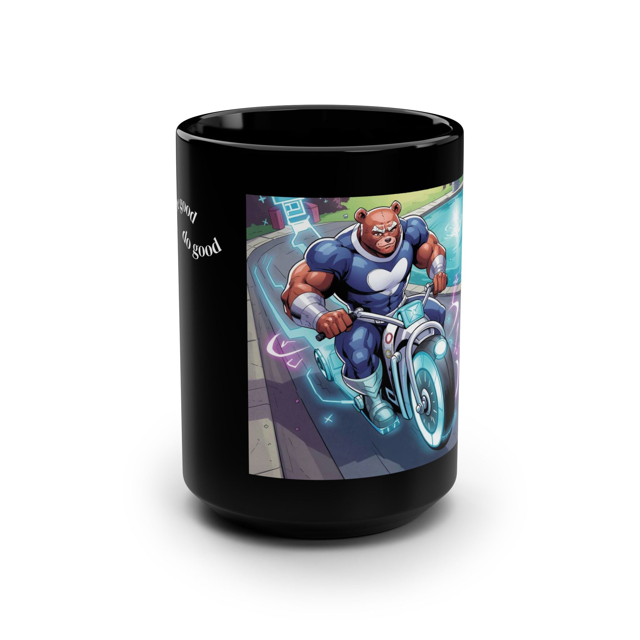 The Do Good Mug | Whiskerverse Edition | 15oz Black Ceramic Coffee Cup