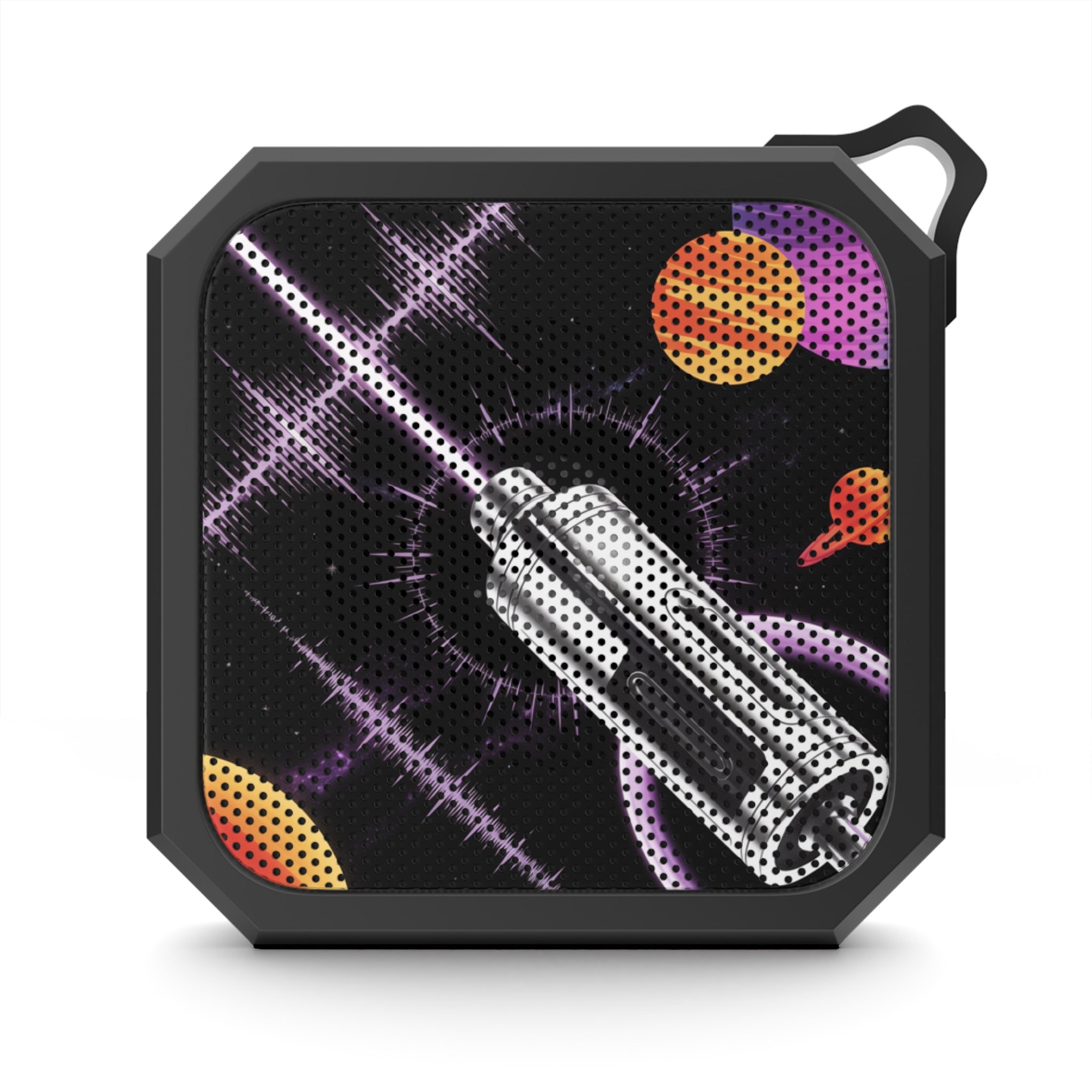 Galaxy-Themed Outdoor Bluetooth Speaker — Adventure-Ready Cosmic Sound